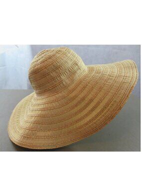 August Hats Women's Floppy Hat, Natural Metallic, One Size